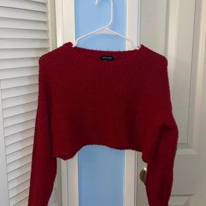 New Look Knitted Cropped Sweater Medium